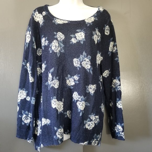 LC Lauren Conrad Sweaters - LC Floral Lightweight Sweater